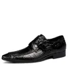 Gran oferta-2020 primavera nuevos zapatos de vestir de cuero genuino para hombres hebilla Oxford fiesta boda hombres zapatos formales de negocios de gran tamaño