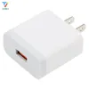 Único carregador USB 2A Rápido Carregamento Viagem US Plug Adaptador Portátil Carregador de Parede Cabo de Telefone Móvel para iPhone Samsung Xiaomi 100 pcs / lote