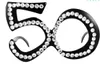 Количество Crystal Glasses рамки 16 -й 18 -й 20 -й 30 -й 40 -й 50 -й 60 -й 70 -й 70 -й день рождения очки новинка, празднование, празднование вечеринки, украшение вечеринки
