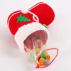 Weihnachtsdekorationen 1 Stück Süßigkeitenstiefel mit buntem Weihnachtsmann-Schneemann-Elch-Muster, niedliche Tasche für Jahr, Party, Kinder, Kind, Geschenk, Dekor1