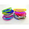 glow Jelly 1000pcs Lots Sile Wristband Rubber Elastic Bracelet Skull Butterfly Etc Mixed 10 Style Men Children Cartoon Fashi wmtMc223Z