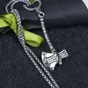 Chains Viking Men Pendant Necklace Nordic Mythology Silver Color Design Rune Hatchet Bottle Opener Choker Charms217U