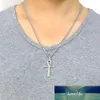 RINYIN mode bijoux de haute qualité polonais égyptien Ankh croix pendentif en acier inoxydable collier hommes gourmette 24"