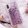 Liquid Oil Glitter Armour Defender Bling Phone Fodral för iPhone12 Mini Pro Max PC TPU-lock Universal Protective Shell Hybrid Quicksand Anti-Shock Case