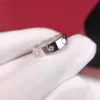 Moda Love Band Pierścienie Dla Kobiet Akcesoria Ze Stali Nierdzewnej Męskie Luksusowa Biżuteria Para Zaręczyny Złoto Rosegold Crystal Wedding Ring