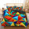 Homesky Toy Print Bedding Set Dot Building Blocks Duvet Cover Set Kids Bed Cover Färgglada tegelsten Spel Confort Cover 2 / 3pcs 201120