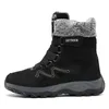 Bottes d'hiver pour hommes avec fourrure Bottes de neige chaudes Chaussures de travail Chaussures Mode Plus Chaussures de cheville 39-46 201127