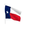 미국 아메리카 텍사스 주 플래그 3'x5'ft 100D 폴리 에스터 야외 뜨거운 판매 2 개의 황동 그로밋과 고품질