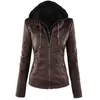 겨울 고딕 가죽 자켓 여성 캐주얼 기본 코트 플러스 사이즈 7xl 기본 재킷 방수 방풍 코트 여성 201030