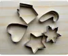 Cookie Cutters 10 stks Winter Kerst Cookie Cutter Set Rvs Bakvormen Gereedschap Kerstboom Sneeuwvlok Candy Cane Bells Stocking