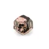 Rhodonite naturelle pierres précieuses en vrac graver donjons et dragons jeu-numéro-dés personnalisé pierre jeu de rôle jeu polyèdre pierres dés ensemble ornement en gros