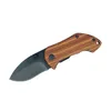 Small survival knife folding blade knife 440C steel 56HRC with back clip hiking tools knives H5337