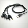 5 em 1 Carregador USB Cabo de Carregamento 1.2m Cabos Fio para Nintendo GBA SP Para Wii U 3DS NDSL XL DSI PSP