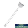 2 STKS Nieuwe SAE DOREN DRAAGBARE Klauw Telescopische roestvrij staal Back Scratcher Itch Scratch Massage Tool Verstelbare Maat Pen Clip