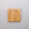 Creative Natural Round Bamboo Wood Coasters Handmade Accessories Drink Mat Home Table Tea Coffee Cup Pad