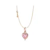100% 925 pendentifs en argent Sterling collier pour femmes coeur saint valentin en forme de coeur colliers mode luxe bijoux cadeau
