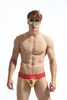 Primavera sexy uomo intimo Spagna bandiera stampa rosso e giallo slip bikini uomo cueca masculina homme mutandine slip per uomo 2011122721151