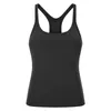 L-129 Sleeveless yoga Vest T-Shirt Solid Colors Women Fashion Outdoor Yoga Tanks Sports Running Gym Tops Clothes