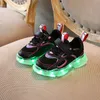 Multiple Modes Colorful Children Sneakers with Luminous Sole 2020 LED Shoes Kids USB Charge Baby Boys Girls Shoes Bright LJ201027
