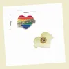 Gay Pride coeur arc-en-ciel drapeau broches épinglette LGBT épingles amour est amour émail épingles pour femmes hommes bijoux accessoires cadeau