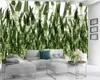 Green 3d Wallpaper Emerald Green Grass Wallpaper Simple and Fresh Interior Decoration 3d Mural Wallpaper