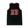 Hombres Vintage 23 Camisetas de baloncesto 33 91 Pantalones cortos cosidos en rojo, blanco y negro