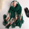 2020 Designer Brand Ploral Print Silk Summer Women Beach Stoles Big Size Pashmina Peminies Bandana Foulard Hijabs LJ2011171236949