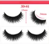 Thick Mink Lashes 3D Silk Protein Mink False Eyelashes Long Lasting Lashes Natural Mink Eyelashes Round Box Packaging 36 Styles