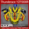 YAMAHA YZF1000R THINDERACE YZF 1000 R 1000R 96-07 87NO.77 YZF-1000R Açık Sarı 1996 1997 1998 1999 2000 2001 2002 2007 YZF1000-R 96 03 04 05 06 07 Vücut Kiti