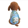 Summer Beach Dog Odzież Hawajski Małe Koszule Dog Szyfonowa Szczeniak Cienka Kamizelka Letnie Odzież Pet Floral 8 Designs Opcjonalnie BT990