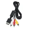 Sony PlayStation PS3 PS2 Console System AV Audio Video Cable Cord 6 fot 1.8m 100pcs DHL FedEx Gratis frakt