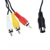 Câbles Audio vidéo 1.8m câble AV 9 broches 3RCA pour Sega Genesis 2 3 jeu connexion adaptateur fil de cordon