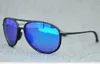 Nya män kvinnor M438 solglasögon hög kvalitet polariserad båglös lins SPORT Cykelkörning Strand Utomhusridning buffelhorn Uv400 solglasögon med fodral