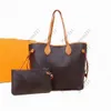 Borse firmate da donna Famous Leather 2pcs set Messenger Shopping Bag Plain Cross body Borse a tracolla Borse Borsa a tracolla Totes Borsa casual Borsa tote Portafogli