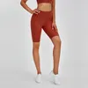 Spodenki do jogi lu-85 wysokiej talii Biker tenis Golf sport Hotty gorące legginsy Fitness Capris kobiety moda do biegania spodnie na siłownię