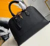 NEO ALMA PM Shell femmes bandoulière sac à main pochette en cuir de vachette gaufré clous Empreinte poignée Messenger sac à main M44832