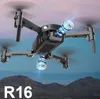 Новый R16 Drone 4K HD Dual Lens Мини Дрон Wi-Fi 1080P Трансмиссия в реальном времени FPV Dual Cameras складной RC Quadcopter