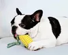 Dog Corn Molar Stick Pet Training Bite ToothBrush with Cotton Rope Puppy Dog Molar Stick Chew Toys