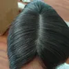 Human remy hair Silk Base Top Hairpiece for Black Women Topper Hand-made Toupee Middle Part Thinning Hair