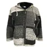 Laamei Vintage Hommes Cardigan À Capuche Chandails Veste Hommes Automne Patchwork Tricot Style Ethnique Outwear Patch Hoodies Manteau Pull 201202