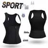 CXZD Dames Neopreen Sauna Zweet Taille Trainer Vest met Rits voor Gewichtsverlies Gym Workout Body Shaper Tank Top Shirt LJ201210