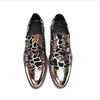 Fashion Comfortable Men Casual Shoes Wedding Oxford printed loafers Men driving Flats adult offic Banquet Social Shoes