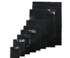 Sacos plásticos autovedantes de cor preta sacos poli sacos com zíper Saco de armazenamento preto 10x15cm 20x30cm1