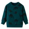 16 Estilos INS Boy Ropa para niños Sudadera con capucha 100% algodón O-cuello Manga larga Dinosaurio completo Digger Panda Diseño diferente Estampado primavera otoño Outwear Niño Ropa casual