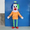 Halloween clown maskot kostym hög kvalitet skräddarsy tecknad anime tema tecken unisex vuxna outfit jul karneval fancy klänning