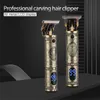 New engraving head cutter electric hair clippers buddha dragon T-shaped battery men trimmers hair cutting machine