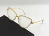 luxury- 0814 New female men glasses electroplating retro cat glasses frame glasses men simple popular style top quality advanced packaging