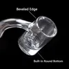 25mmOD High Brid Smoking Beveled Edge Quartz Banger 3mm Wall 10mm 14mm 18mm Male Female Nails For Glass Water Bongs Dab Rigs