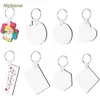 Blank Keychain Party Favor Designer Thermal Transfer Sublimation Personality Key Chain Ornament Wooden Keychains sxm3