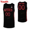 Stitched Custom 22 Malachi Flynn 25 Mike Pope 3 Aguek Arop 31 Nathan Mensah SDSU San Diego State Aztecs Men Women Youth Jersey9669790